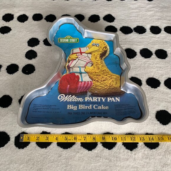 Wilton Vintage 1978 Big Bird Cake Pan Retro Seseme Street Birthday 70's Party - Picture 8 of 10
